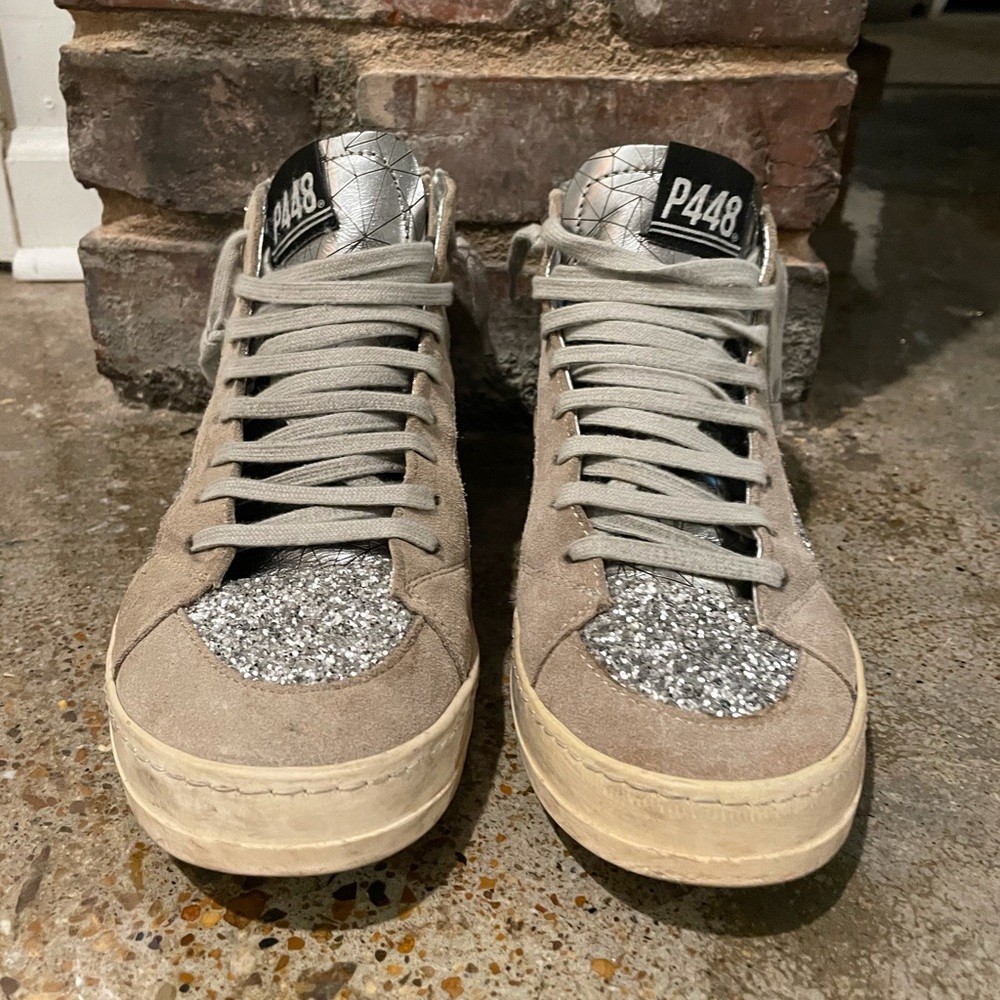 P448 Skate Glitter High Top Sneaker